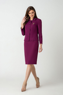 Жакет, юбка MARIKA 451 бордовый - фото 2