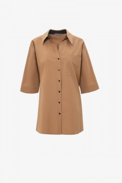 Блуза из текстиля и хлопка для летнего сезона Elema 2К-11738-1-164 медный - фото 1