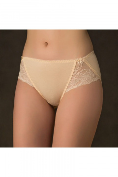 Трусы из кружевного и текстильного трикотажа для ежедневной носки Verally 150-3 жасмин - фото 1