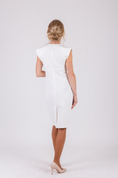 Белое платье из вискозы без рукава для летних будней Domna 360(164) молоко - фото 3
