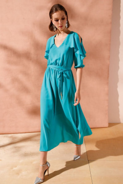 Платье Nelva 5963 изумрудный - фото 1