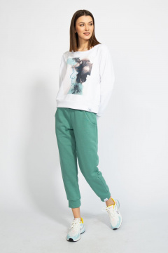 Джемпер короткий с логотипом BALANCE из трикотажного футера Kivviwear 4078.02 - фото 2