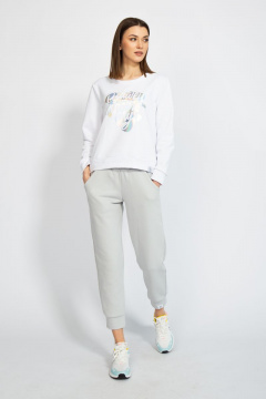 Джемпер короткий с логотипом BALANCE из трикотажного футера Kivviwear 4078.03 - фото 5