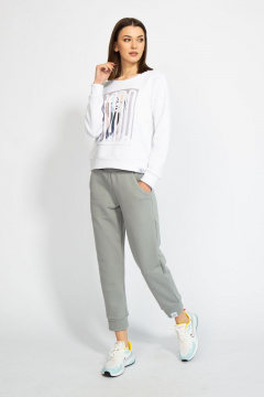 Джемпер короткий с логотипом BALANCE из трикотажного футера Kivviwear 4078.04 - фото 4