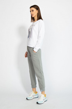 Джемпер короткий с логотипом BALANCE из трикотажного футера Kivviwear 4078.04 - фото 2