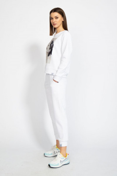 Джемпер короткий с логотипом BALANCE из трикотажного футера Kivviwear 4078.06 - фото 3