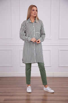 Блуза и брюки из вискозы, деловой костюм Azzara 839 - фото 4