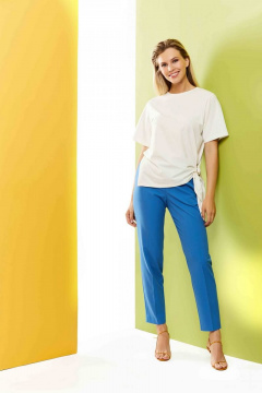 Летние голубые брюки на каждый день Ника 4160 - фото 1