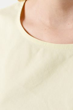 Желтая летняя блуза из хлопка с коротким рукавом Панда 93240w желтый - фото 3