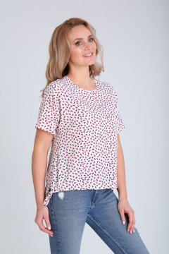 Блуза из вискозы с накладными карманами и разрезами по бокам Modema м.435/3 - фото 5