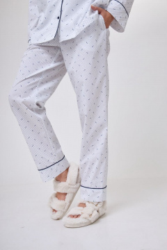 Костюм жакет и миди юбка с разрезом и застежкой на гульфик Anelli 1226 белый - фото 5