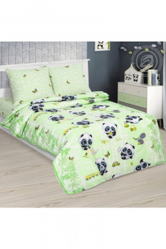 Комплект постельного белья из поплина 2-спальный АРТПОСТЕЛЬ 912 крошка - фото 1