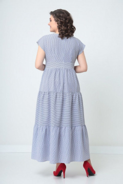 Платье приталенное с воланами и отрезным лифом Solomeya Lux 916 - фото 4