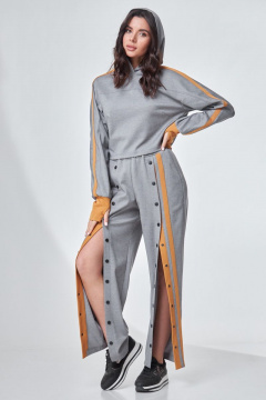 Спортивный костюм из трикотажа: худи и брюки с карманами Angelina & Сo 694 - фото 5