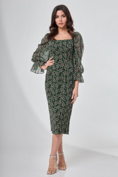 Платье приталенного силуэта с рельефами и разрезом Angelina & Сo 702 - фото 5