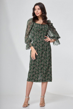 Платье приталенного силуэта с рельефами и разрезом Angelina & Сo 702 - фото 3