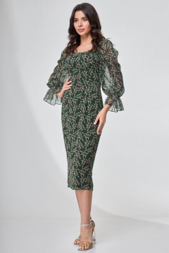 Платье приталенного силуэта с рельефами и разрезом Angelina & Сo 702 - фото 1