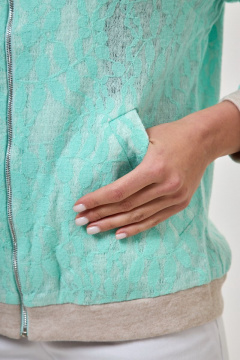 Бомбер Anelli 433 бирюза - фото 5