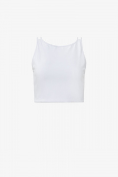 Топ из текстиля для лета Elema 2К-11731-1-170 белый - фото 1