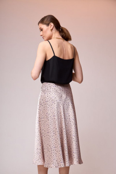 Лен и текстильный комплект: блузка и юбка с разрезом Ларс Стиль 693 - фото 5