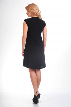 Платье из трикотажа на лето длиной 93 см Liona Style 489 бирюза - фото 2