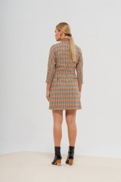 Демисезонное бежевое платье из текстиля BURVIN 8325-81 - фото 2