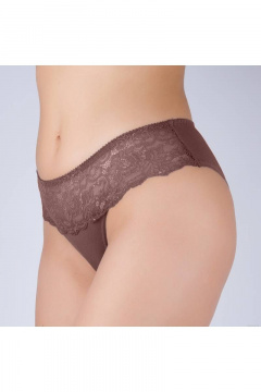 Трусы из трикотажного хлопка с кружевной отделкой Verally 1040-3 перец - фото 3