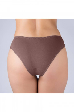 Трусы из трикотажного хлопка с кружевной отделкой Verally 1040-3 перец - фото 2