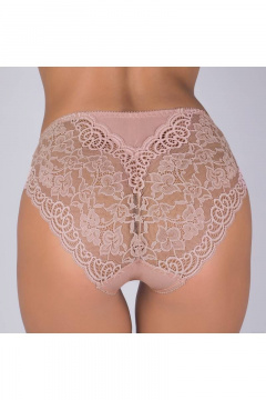 Трусы из кружевного трикотажа с мягкой посадкой Verally 138-6 античная роза - фото 3