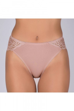 Трусы из кружевного трикотажа с мягкой посадкой Verally 138-6 античная роза - фото 2