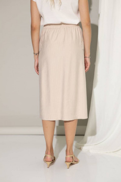 Юбка бежевый из вискозы с накладными карманами и разрезом Femme & Devur 60176 1.54F(170) - фото 3