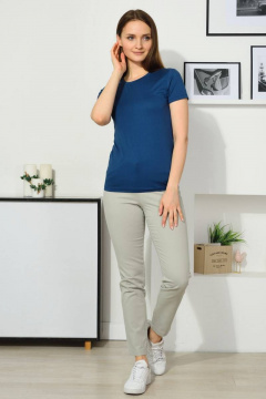 Базовый джемпер из хлопка с коротким рукавом Femme & Devur 30246 1.23F(170) - фото 2