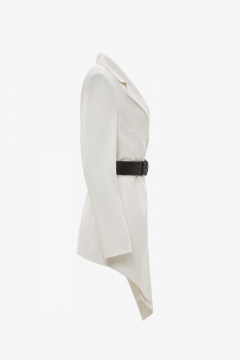 Жакет летний из текстиля белого цвета Elema 1К-10862-1-164 белый - фото 2