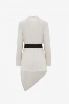 Жакет летний из текстиля белого цвета Elema 1К-10862-1-164 белый - фото 3