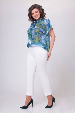 Белые летние брюки из денима с регулировкой длины Swallow 525 белый - фото 2