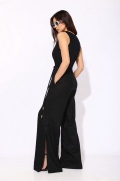 Комбинезон летний приталенный из льна с карманами SILVERSPICE S-5208 - фото 3