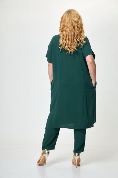 Асимметричная туника и зауженные брюки из вискозы Anelli 1239 лесная_фея - фото 4