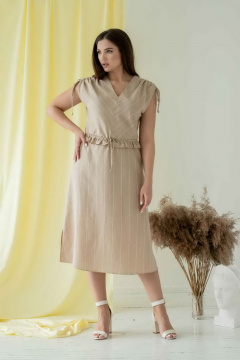 Платье Mislana 667 бежевый - фото 2