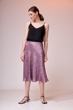 Летний текстильный комплект: шифоновая блуза и полусолнце юбка Ларс Стиль 693/1 - фото 1