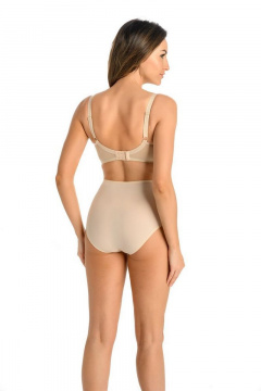 Трусы слип из трикотажа с высокими линиями талии Teyli 7124 бежевый - фото 2