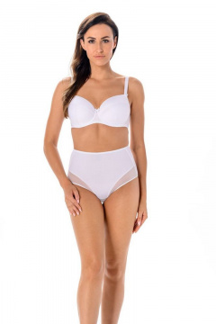 Трусы слип из трикотажа с фигурными вставками Teyli 7123 белый - фото 1