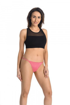 Трусы из трикотажа и хлопка со средней талией без швов Teyli 113 коралл - фото 1