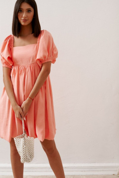 Платье полуприлегающего силуэта с резинками и сборками ANNETE A3187 - фото 2