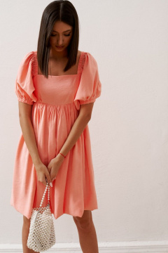 Платье полуприлегающего силуэта с резинками и сборками ANNETE A3187 - фото 1