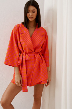 Кардиган свободный крой текстиль яркий летний стиль ANNETE A5074 - фото 1