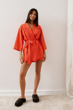 Кардиган свободный крой текстиль яркий летний стиль ANNETE A5074 - фото 2