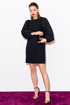 Нарядное платье из текстиля без воротника BURVIN 8348-81 - фото 1