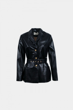 Жакет экокожа черный нарядный для особых случаев BURVIN 8380-71 1 - фото 1