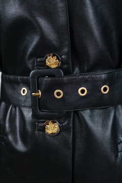 Жакет экокожа черный нарядный для особых случаев BURVIN 8380-71 1 - фото 2