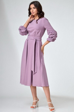 Полуприлегающее платье из хлопка с нагрудными вытачками Angelina & Сo 738 - фото 5